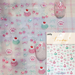 Sweet Cookies Biscuit Snack Delicious Doughnut Savoury Food Bicky Croissant Cheese Pudding Baguette Chic Nail Art Stickers Decal (ONLINE ORDER ONLY)