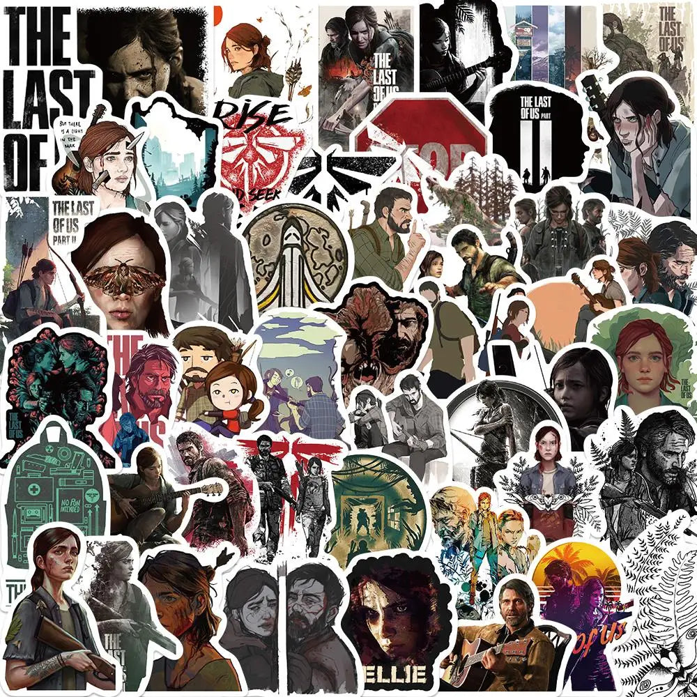 50PCS The Last of Us Stickers Waterproof Decorative Decals for Luggage, Helmet, Motorcycle, Skateboard, Laptop, Kids (Online Order Only)