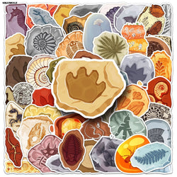 Dinosaur Fossil Skeleton Stickers for Laptop, Luggage, Notebook - 10/30/50pcs (Online Order Only)