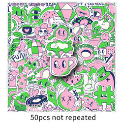 Cartoon Graffiti Stickers 10/30/50PCS Waterproof PVC Skateboard Notebook Decor (Online Order Only)