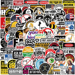 50PCS Funny Hard Hat Stickers Waterproof Helmet Motorcycle Car Toolbox Laptop Bicycle Decals (ONLINE ORDER ONLY)