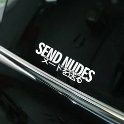 SEND NUDES Stickers For Car Door And Window Decoration Stickers Car Accessories ,Fun Decorative Stickers, Motorcycle (ONLINE ORDER ONLY)