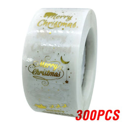 100-500 Pcs Golden Font Merry Christmas Sticker Thank You Sticker Seal Label For Envelope Gift Wrapping Scrapbook 1 Inch (ONLINE ORDER ONLY)