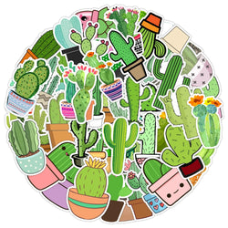 Cactus Stickers Pack: DIY Luggage, Notebook, Laptop, Phone, Water Bottle (Online Order Only)