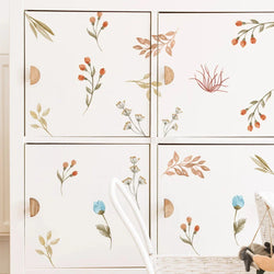 Boho Floral Wall Stickers Nursery Vinyl Decals Kids Room Decor (Online Order Only)