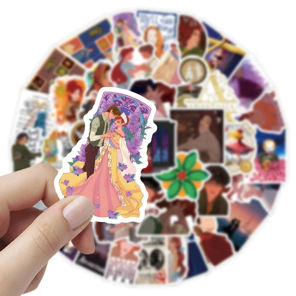 10/30/54PCS Anastasia Stickers Healing Movies Cartoon Sticker Graffiti Toy Luggage Laptop Phone Guitar Car Bike Skateboard Decal (ONLINE ORDER ONLY)