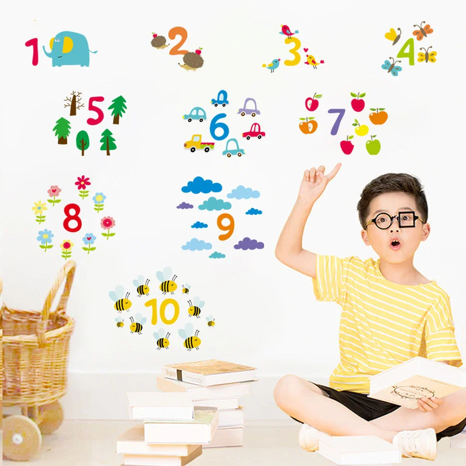 Cartoon Animal Jungle Wall Decal Sticker for Kids Room Decor (Online Order Only)