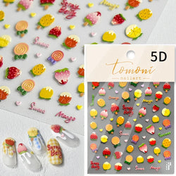 Fantasy Beach Summer Dreamy Colorful Seasnail Shell Pearl Conch Jelly Star 5D Decals Soft Relief 3D Decoration Nail Art Stickers (Online Order Only)