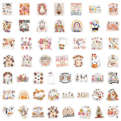 10/30/50/100PCS Halloween Cartoon Ghost Stickers Graffiti Toys DIY Notebook Phone Bike Motorcycle Notebook Car Decals Decoration (ONLINE ORDER ONLY)
