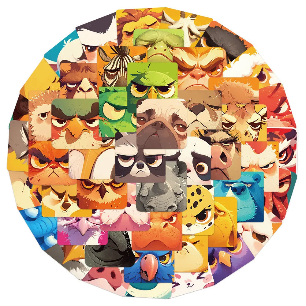 Anthophobia Cartoon Animal Stickers for Luggage, Laptop, Phone, Car, Bike, Skateboard - 10/30/50PCS (Online Order Only)
