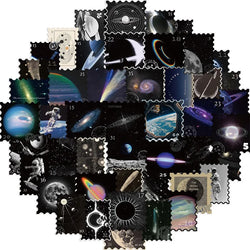 10/30/50PCS Mysterious Universe PVC Sticker Aesthetic Children's DIY Decoration Scrapbooking Stationery Hand Accounting Supplies (ONLINE ORDER ONLY)