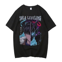Solo Leveling T Shirt Sung Jinwoo Harajuku Graphic Tee (ONLINE ORDER ONLY)