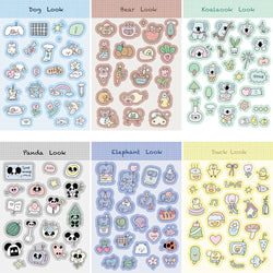 8/16/32pcs Cat Elephant Frog Children DIY Puzzle Sticker Animals Funny Assemble Stickers Kids Educational Toys Boys Girls Gifts﻿ (Online Order Only)