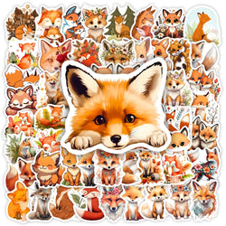 Cartoon Fox Firefox Stickers Art Animal DIY Gift Toys Decal for Laptop Scrapbook Decorative Phone Bottles Luggage Waterproof (ONLINE ORDER ONLY)