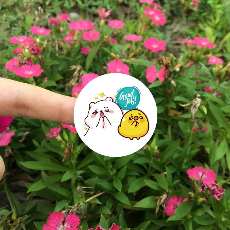 100-500pcs Children's Stickers New Small Animal Cartoon Sticker for Kids Gift Packaging Label Reward Stationery Stickers (Online Order Only)
