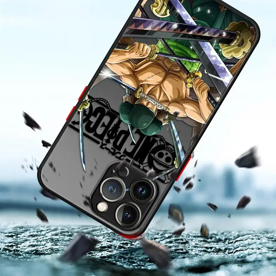 One Piece Phone Case: Zoro & Luffy Matte iPhone Cover (ONLINE ORDER ONLY)