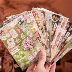 30piece/book Retro Flavor Museum Series Sticker for Phone Camera Journal Postcard DIY Kawaii Decoration Sticker Gift (ONLINE ORDER ONLY)