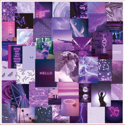 Purple Aesthetic Landscape Stickers 10/30/50pcs for Skateboard Laptop Phone Fridge Bike Kids Toys (Online Order Only)