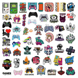 10/30/50PCS Cool Joystick Gamepad Video Game Stickers Graffiti DIY Notebook Phone Laptop Bike Cute Cartoon Decals Kids Toys Gift (ONLINE ORDER ONLY)