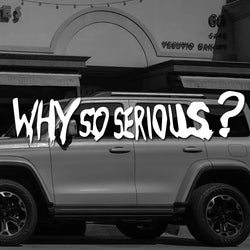 WHY SO SERIOUS Stickers,Fashion Car Body Window Bumper Vinyl Decal,For Cars, Trucks, Walls, Laptops, Windows, Motorcycles, (ONLINE ORDER ONLY)