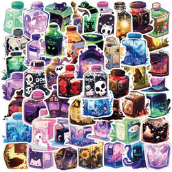 Magic Juice Drink Cartoon Stickers for Phone Laptop Luggage Skateboard - Fun Decals for Kids (10/30/50PCS) (ONLINE ORDER ONLY)