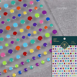 Colourful Graffiti Round Dot Line Water Droplet Cute Comma Geometric Jelly 5D Self Adhesive Nail Art Stickers Manicure Decals (Online Order Only)