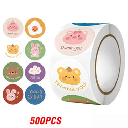 500pcs Cute Sticker for Kids Animals Face Reward Sticker for Classroom Teacher Supplies Motivational Scrapbooking (Online Order Only)