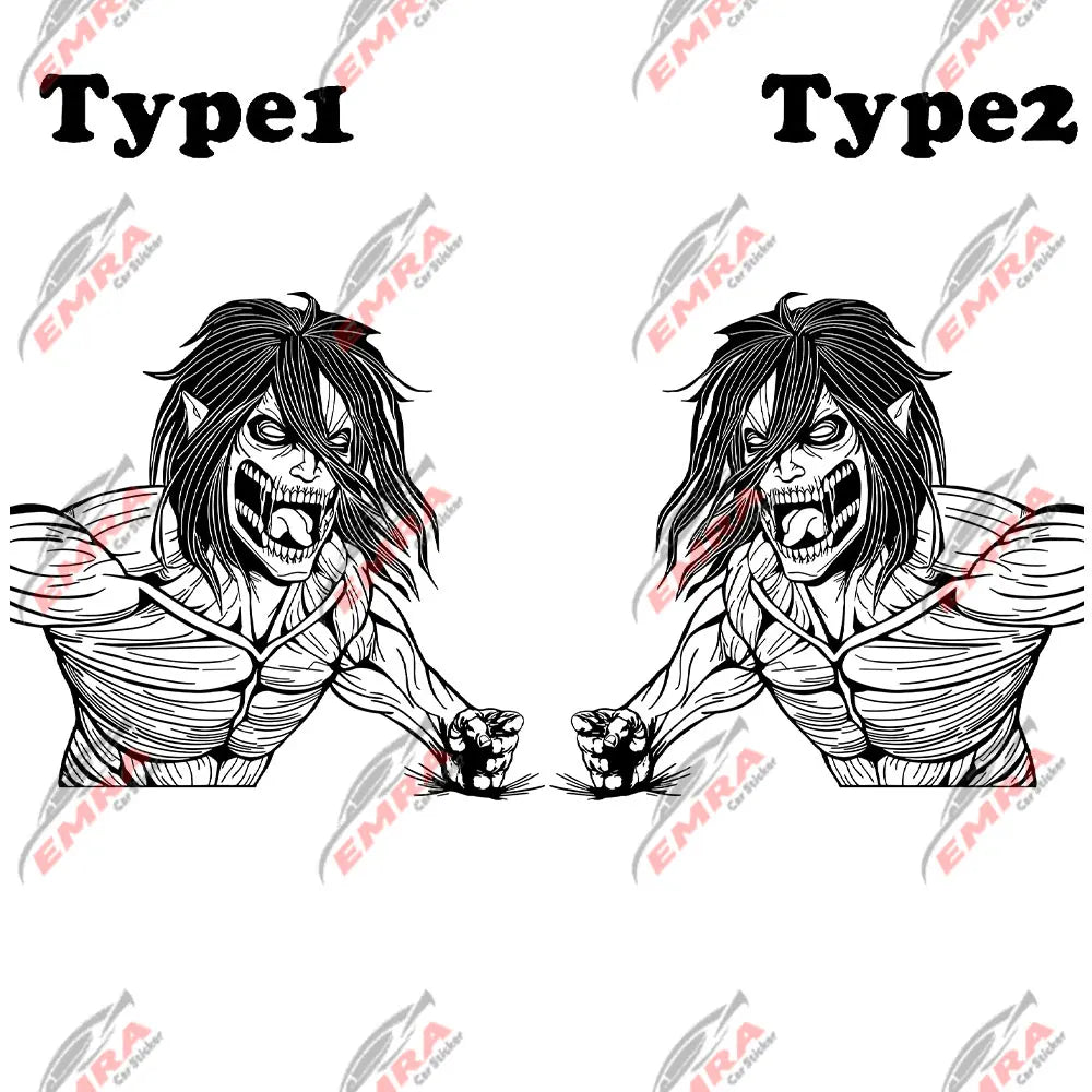 Anime Sticker Side Hood Window Decoration External Accessories Stickers For Car Competition Style Die Cutting Vinyl Decals (ONLINE ORDER ONLY)