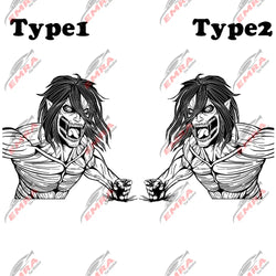 Anime Sticker Side Hood Window Decoration External Accessories Stickers For Car Competition Style Die Cutting Vinyl Decals (ONLINE ORDER ONLY)