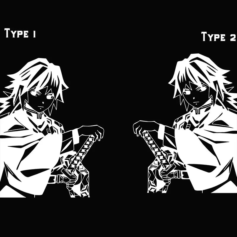 Large Anime Car Sticker Swordsme Exterior Accessories Bodywork Styling Hood Decoration Automobile Parts Die Cutting  Vinyl Decal (ONLINE ORDER ONLY)