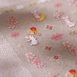 Rabbit Bunny Moon Flower Lantern Peach Blossom Star Bowknot Self Adhesive Nail Art Stickers Rhinestone Delicate Manicure Decals (ONLINE ORDER ONLY)