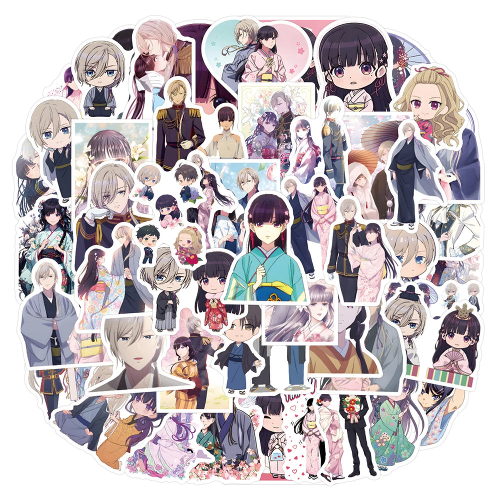10/30/55PCS My Happy Marriage Cartoon Stickers Funny Anime Stickers DIY luggage Laptop Phone Guitar Car Bike Skateboard Decals (ONLINE ORDER ONLY)