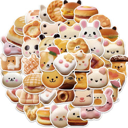 10/30/50PCS Cute Animal Cookie Stickers Funny Decals Toys DIY Notebook Phone Guitar Luggage Bike Kids Toys Cartoon Sticker Gift (ONLINE ORDER ONLY)