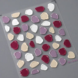 Shiny Colorful Color Block Fragment Square Fragment Grid Rhombus 3D Self Adhesive Nail Art Stickers Rhinestone Manicure Decals (Online Order Only)