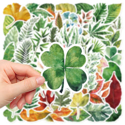 Leaves Graffiti Sticker Set Waterproof for Bike, Skateboard, Luggage, Guitar, Laptop (Online Order Only)