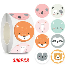100-500pcs New Astronaut Reward Stickers Cute Animal Sticker for Kid Classic Toy Gift Decor School Teacher Encouragement Sticker (Online Order Only)