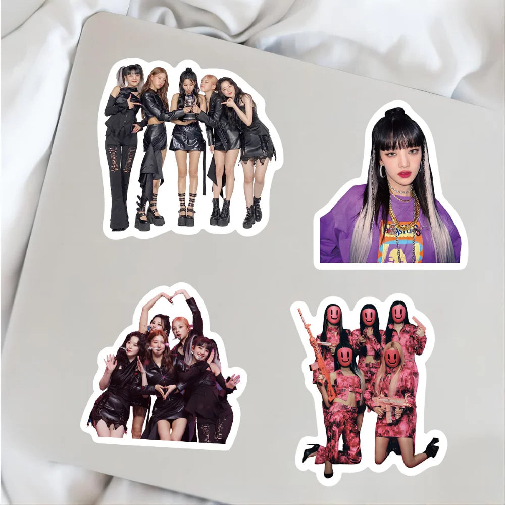 10/50pcs/set (G)I-DLE Graffiti Stickers Korean Girl Group Stickers Lomo Cards GIDLE Album Girls I Burn Photo Card Postcard (ONLINE ORDER ONLY)