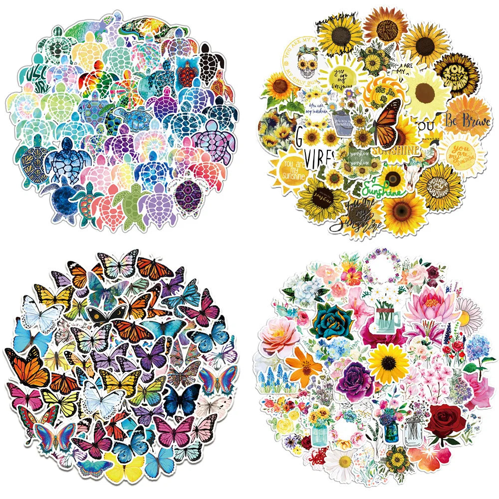 50pcs Cartoon Graffiti Stickers for Luggage, Laptop, Phone, Kids Toys (Online Order Only)
