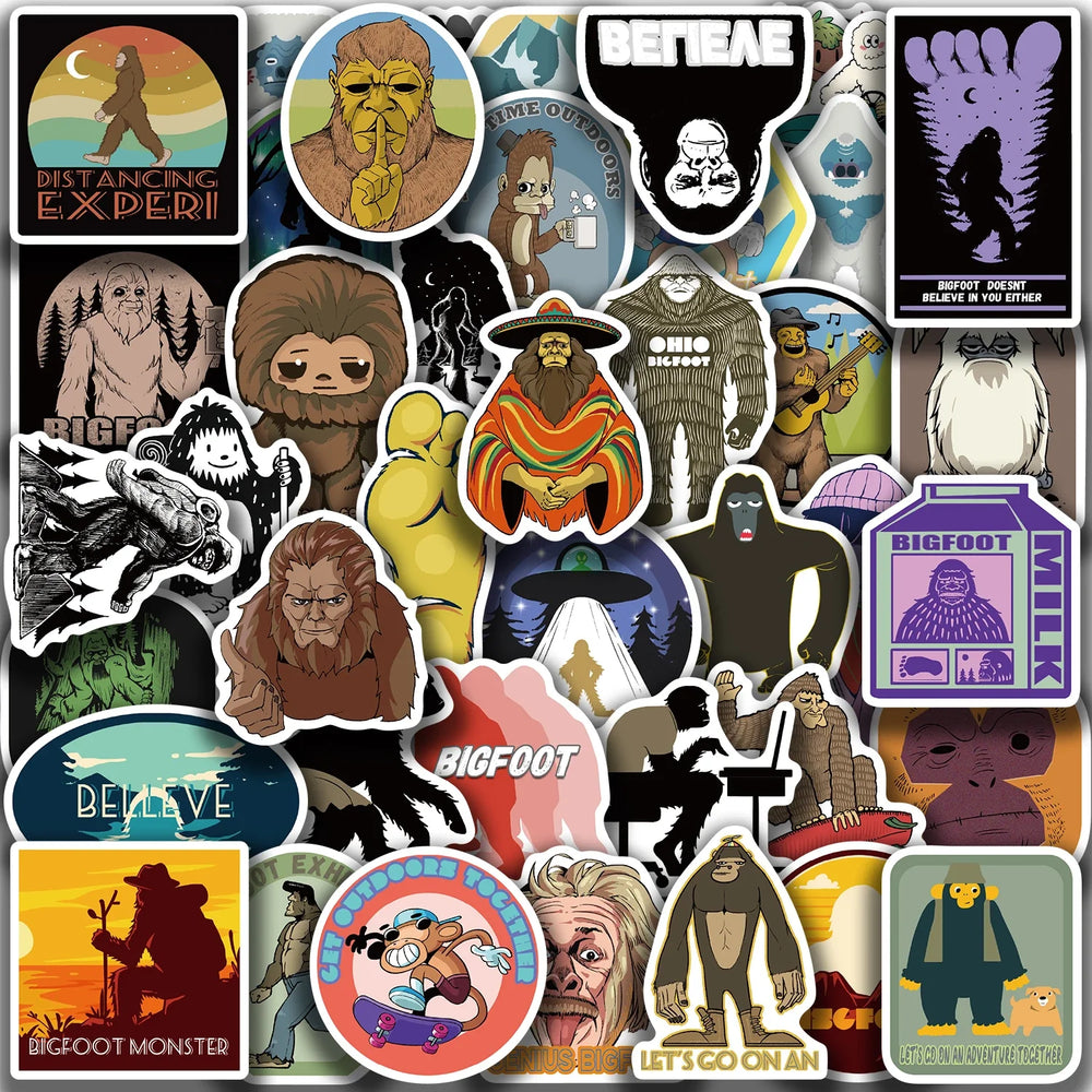 50PCS Outdoor Orangutan Graffiti Stickers Laptop Phone Guitar Notebook Suitcase Cup Waterproof Cartoon Sticker Toy (Online Order Only)