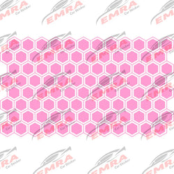 Honeycomb Hexagon Car Sticker for Triangular Window Decoration Universal All Vehicles Accessories PVC Waterproof Vinyl Decal (ONLINE ORDER ONLY)