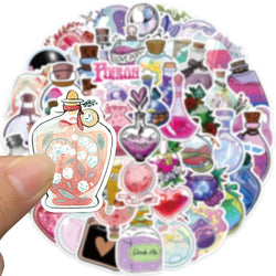 99Pcs Cartoon Magic Drop Pharmacist Graffiti Stickers Decals Kids Toy DIY Diary Suitcase Scrapbook Laptop Bike Sticker (ONLINE ORDER ONLY)