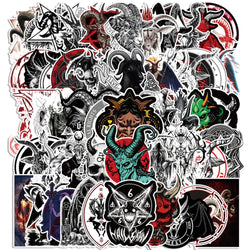 Graffiti Satan Stickers 10/25/50pcs Waterproof DIY Scrapbooking Phone Laptop Skateboard Helmet (ONLINE ORDER ONLY)