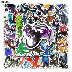 Cartoon Dragon Stickers Pterosaur DIY Kids Laptop Fridge Scrapbook Decals (Online Order Only)