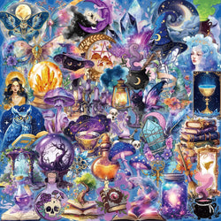10/50pcs Purple Gothic Magic World Forest Witch Stickers Aesthetic Goth Graffiti Decals DIY Snowboard Laptop Luggage Car Sticker (Online Order Only)
