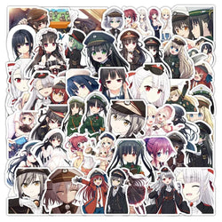 50pcs Rail Romanesque Cartoon Stickers for Luggage, Water Cup, Phone, Laptop, Car, Scooter, Refrigerator (Online Order Only)