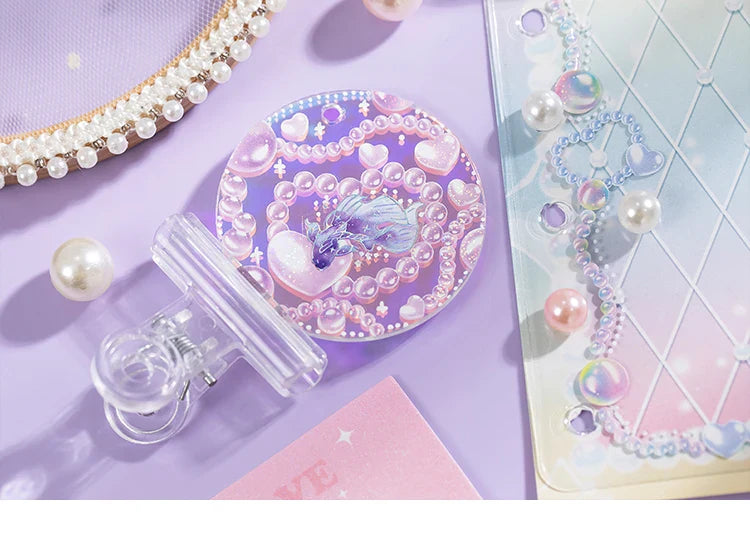 1Pcs Cute Love Romantic Pearl Scrapbooking Stickers Korean ins Hand Account Idol Card Album DIY Deco Material Stationery Sticker (ONLINE ORDER ONLY)