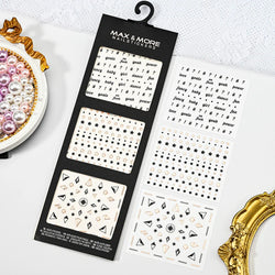 1PCS Laser Gold Snowflake Christmas Tree Nail Sticker 3D Adhesive Nail Decals Nail Art Accessories New Christmas Decoration 2024 (ONLINE ORDER ONLY)