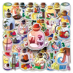 Cartoon Cute Aesthetic Stickers for Laptop, Luggage, Phone, Guitar - 10/30/50PCS (Online Order Only)