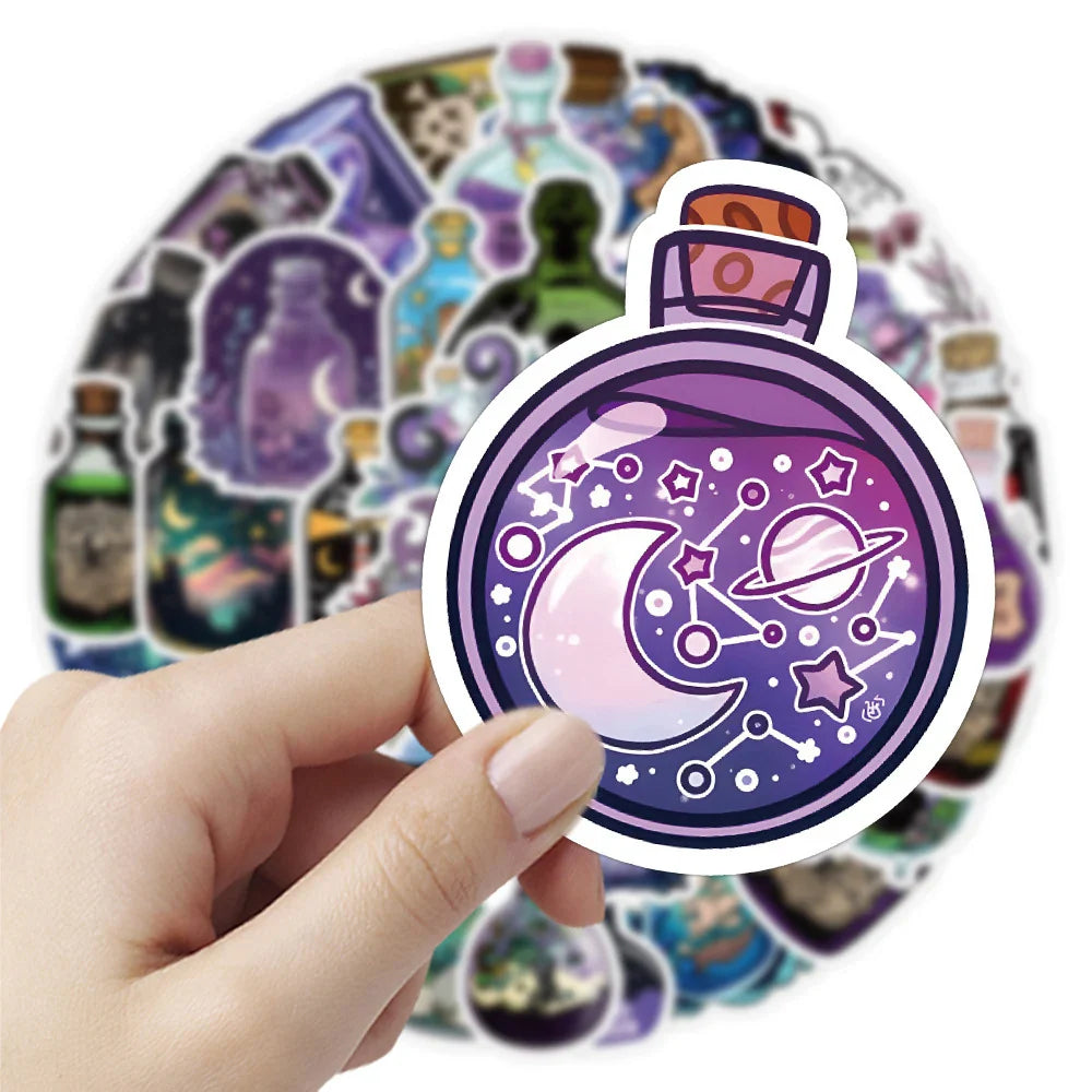 10/30/50pcs Cool Gothic Horror Magic Graffiti Stickers Decals Kids Toys Guitar Laptop Fridge Phone Cartoon Waterproof Sticker (Online Order Only)