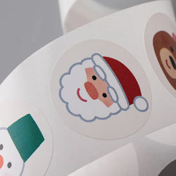 100-500pcs Merry Christmas Holiday Decoration Sticker 2.5cm Party Gift Baking Seal Sticker Invitation Letter Envelope Sticker (ONLINE ORDER ONLY)